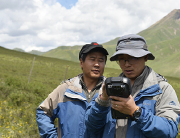 測繪戰士在青海，山下的測繪尖兵
